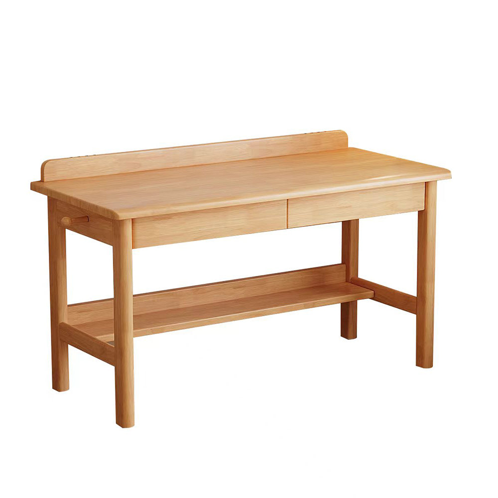 Classic Solid Wood Writing Desk with Two Drawers - US Writing Desk
