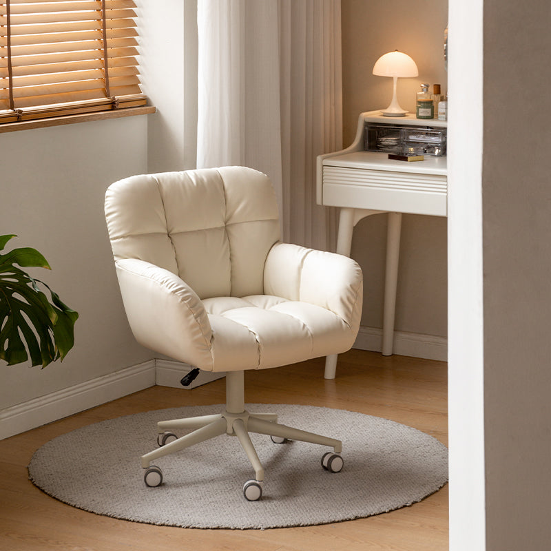 Adjustable Height Ergonomic Swivel Chair with PU Caster Wheels - US Writing Desk