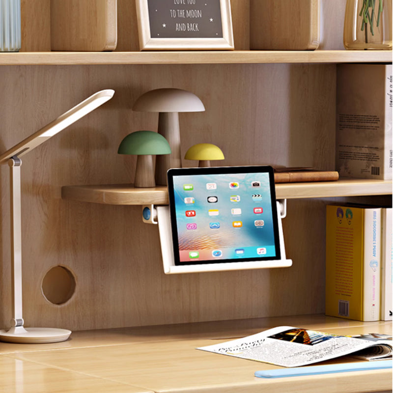 Height-Adjustable Writing Desk with Shelf - US Writing Desk