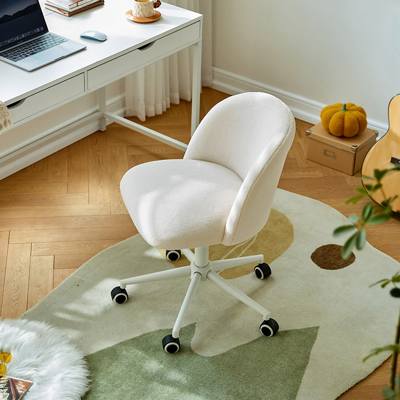 Armless Rolling Computer Chair with Adjustable Height - US Writing Desk