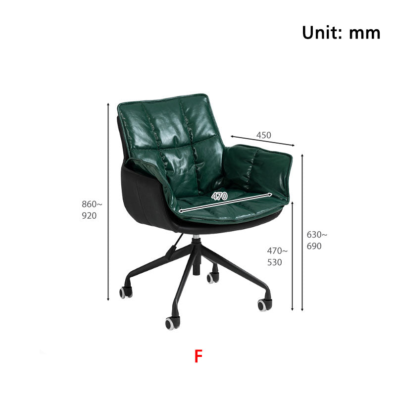 Adjustable Height Swivel Office Chair in Multiple Colors - US Writing Desk