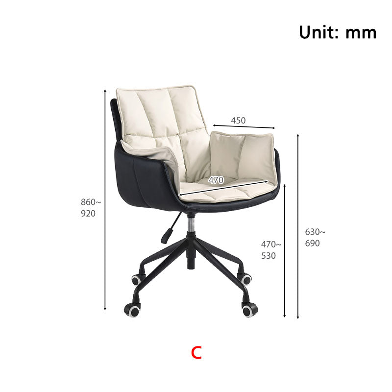 Adjustable Height Swivel Office Chair in Multiple Colors - US Writing Desk