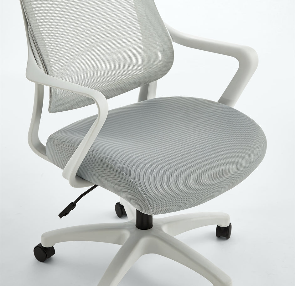 Adjustable Mesh Office Chair with Lumbar Support and Headrest - US Writing Desk