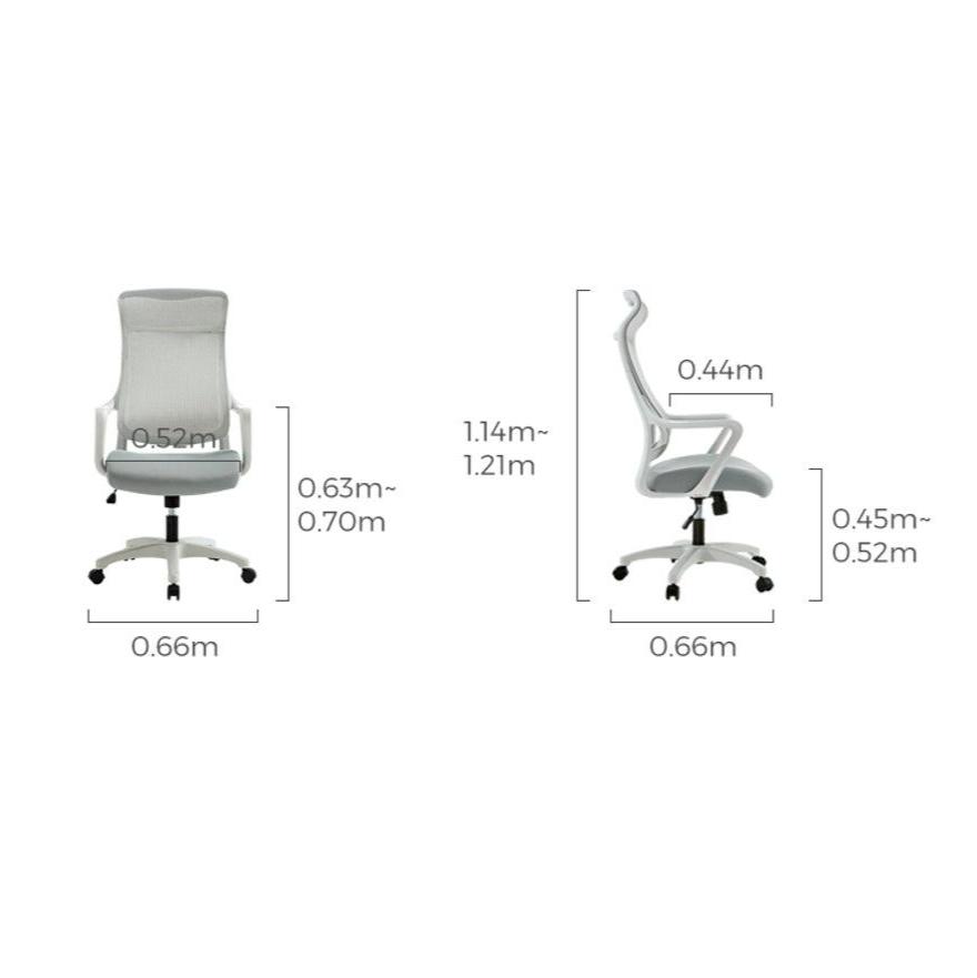 Adjustable Mesh Office Chair with Lumbar Support and Headrest - US Writing Desk