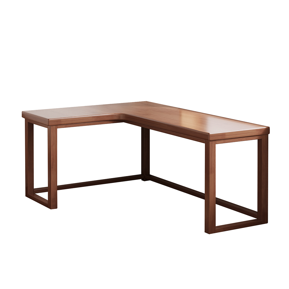 Minimalist Solid Wood Corner Writing Desk (L-Shaped) - US Writing Desk
