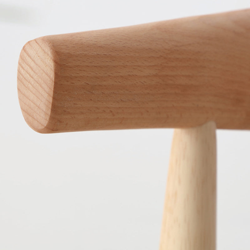 Solid Wood Dining Chair with PU Leather Cushion - Black Seat - US Writing Desk