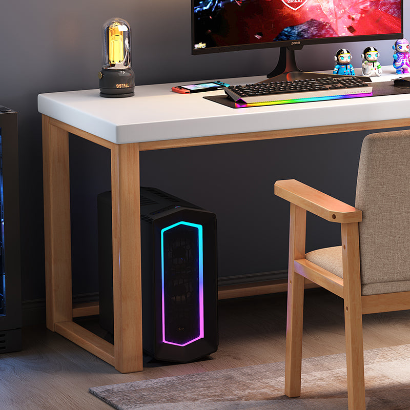 Minimalist Solid Wood Corner Writing Desk (L-Shaped) - US Writing Desk