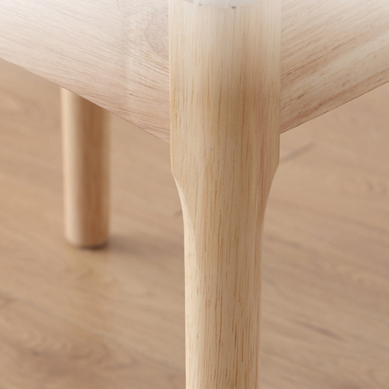 Solid Wood Dining Chair with PU Leather Cushion - Black Seat - US Writing Desk