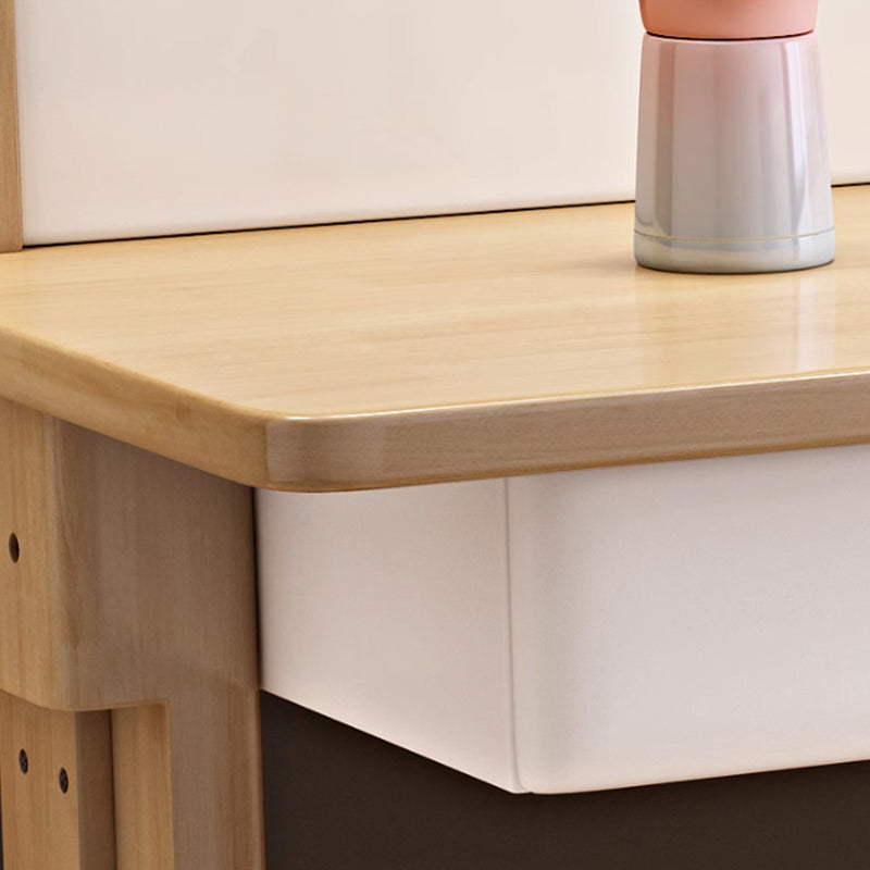 Height-Adjustable Writing Desk with Shelf - US Writing Desk