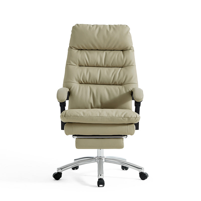 Reclining Ergonomic Office Chair with Armrests and Retractable Footrest - US Writing Desk