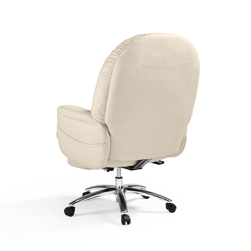 Adjustable Height Office Chair with Retractable Footrest and Storage Pocket - US Writing Desk