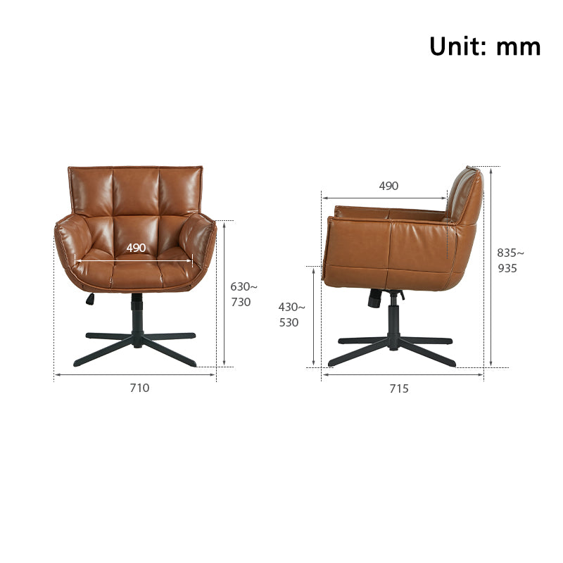 Adjustable Height Office Chair with Ergonomic Back Support - US Writing Desk