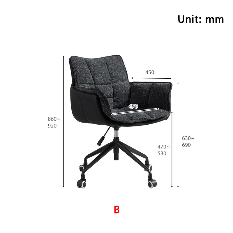 Adjustable Height Swivel Office Chair in Multiple Colors - US Writing Desk