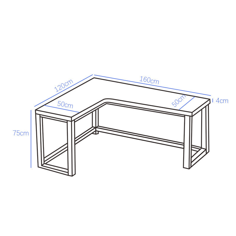 Minimalist Solid Wood Corner Writing Desk (L-Shaped) - US Writing Desk