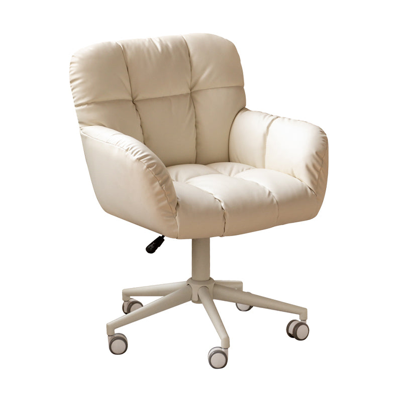 Adjustable Height Ergonomic Swivel Chair with PU Caster Wheels - US Writing Desk