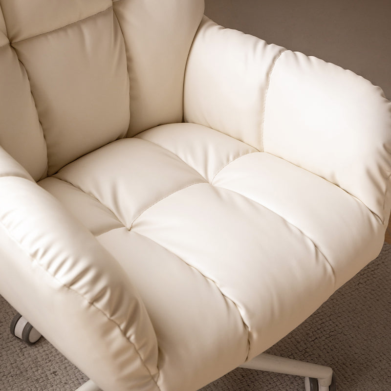 Adjustable Height Ergonomic Swivel Chair with PU Caster Wheels - US Writing Desk