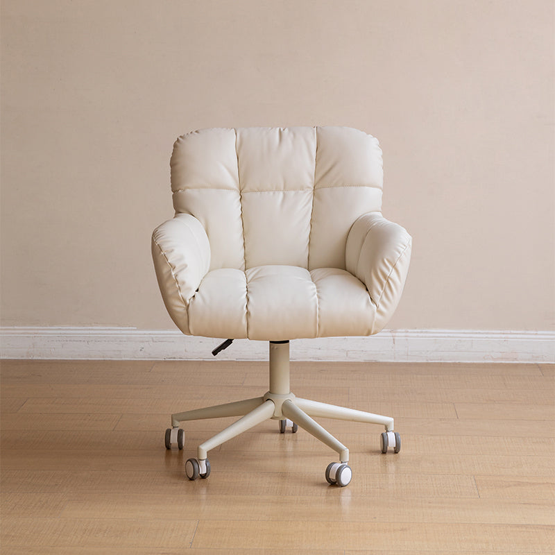 Adjustable Height Ergonomic Swivel Chair with PU Caster Wheels - US Writing Desk