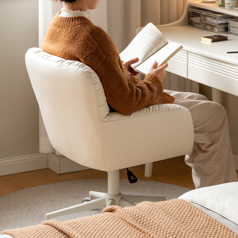 Adjustable Height Ergonomic Swivel Chair with PU Caster Wheels - US Writing Desk