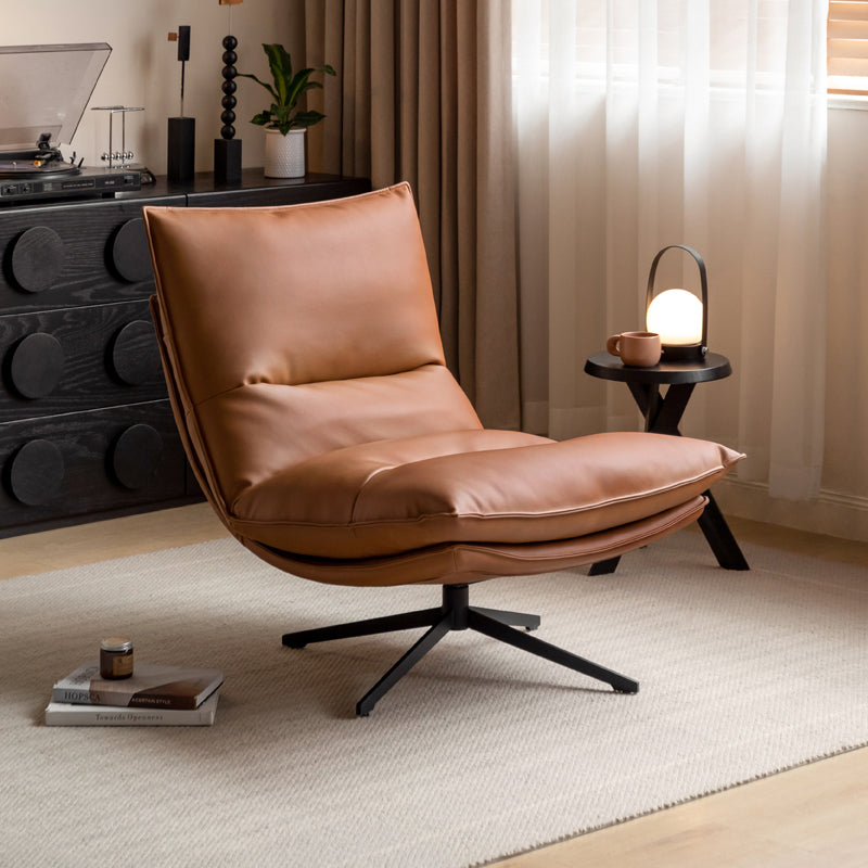 Faux Leather 360 Swivel Computer Chair - US Writing Desk