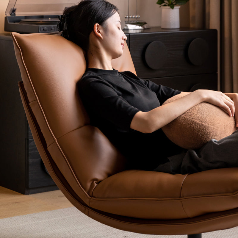 Faux Leather 360 Swivel Computer Chair - US Writing Desk