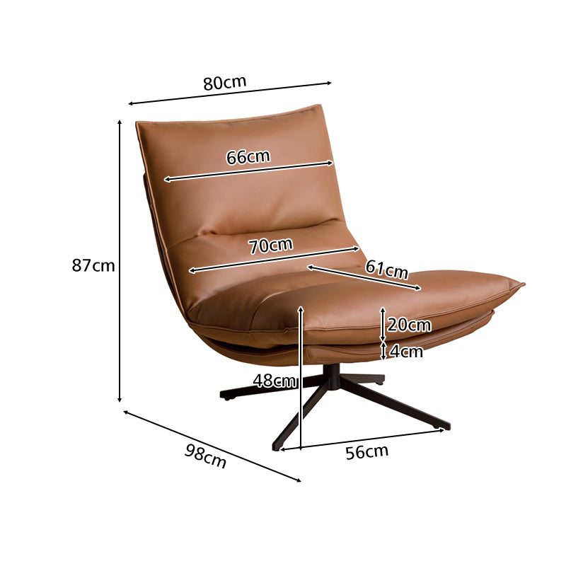 Faux Leather 360 Swivel Computer Chair - US Writing Desk