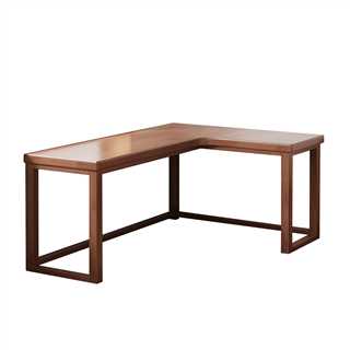 Minimalist Solid Wood Corner Writing Desk (L-Shaped) - US Writing Desk